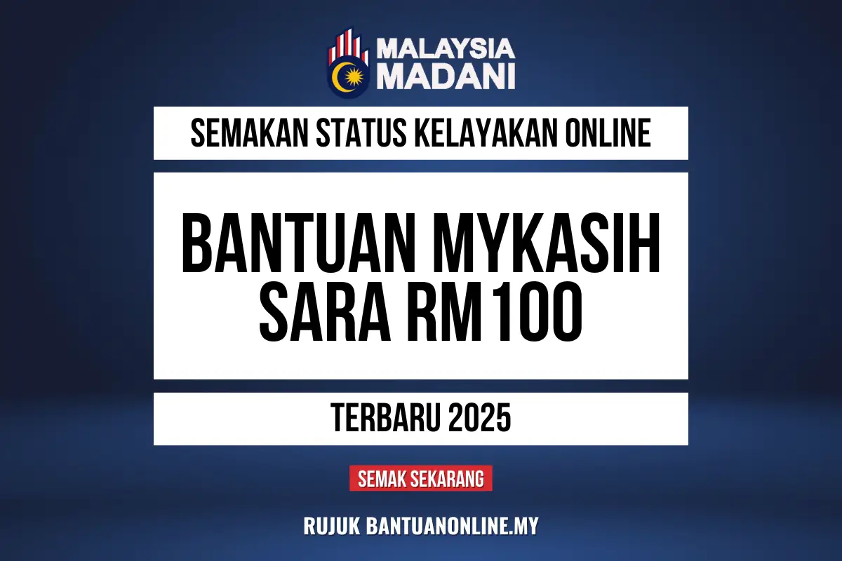 SEMAKAN MYKASIH SARA RM100