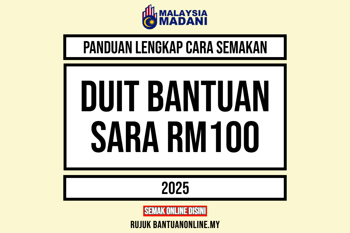 CARA SEMAKAN SARA RM100