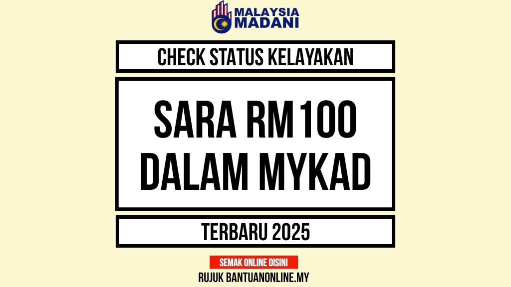 CEK SARA RM100
