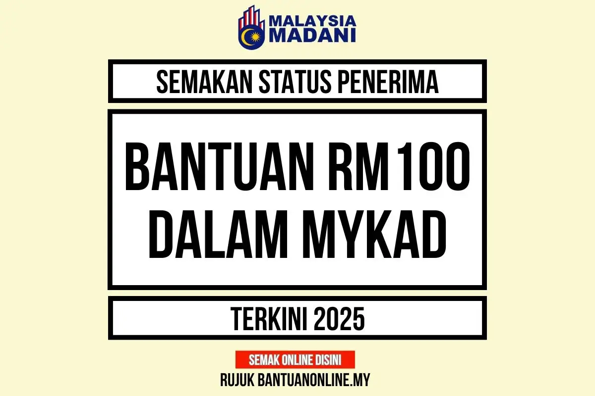 SEMAK BANTUAN MYKAD 100