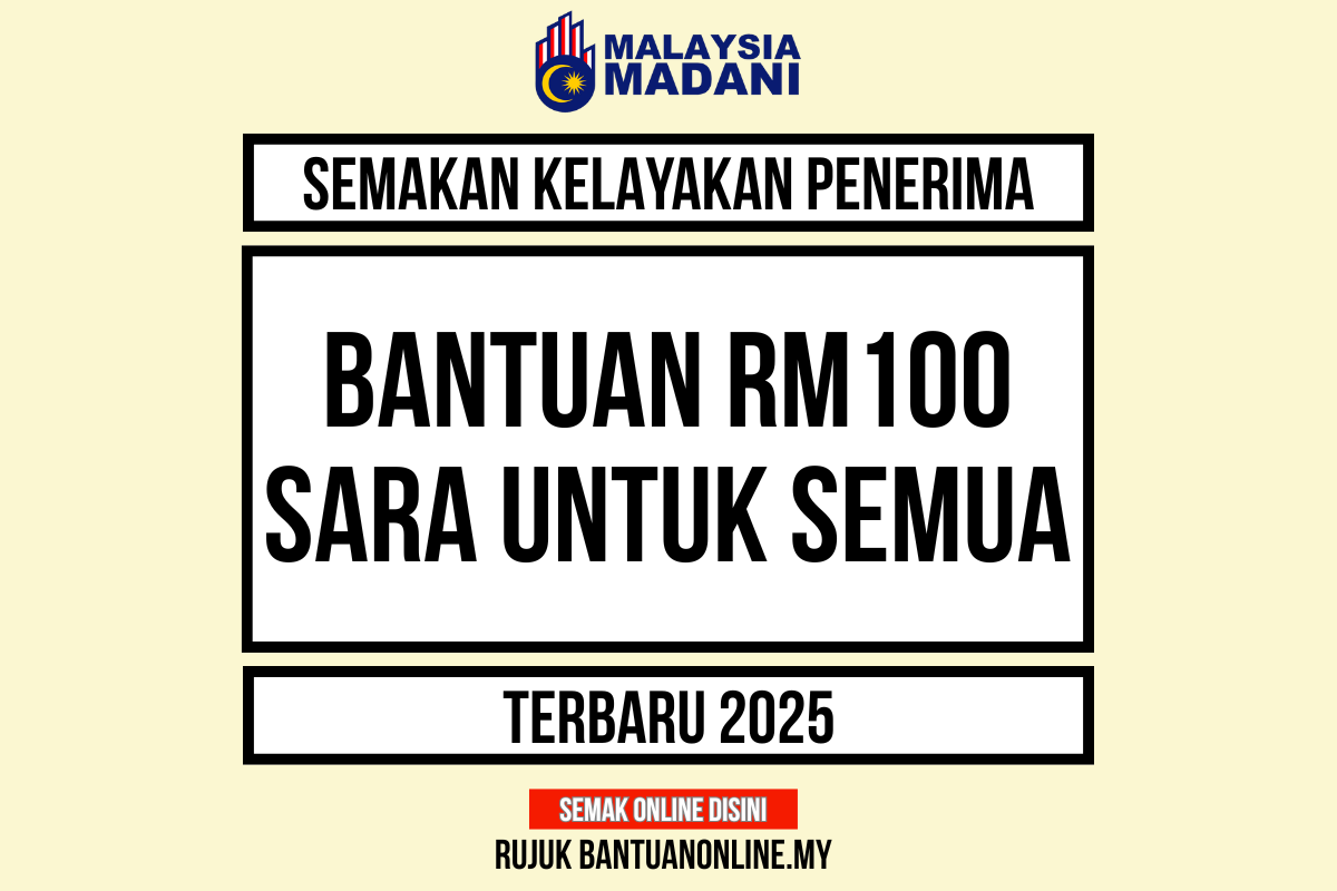 SEMAKAN BANTUAN RM100 SARA