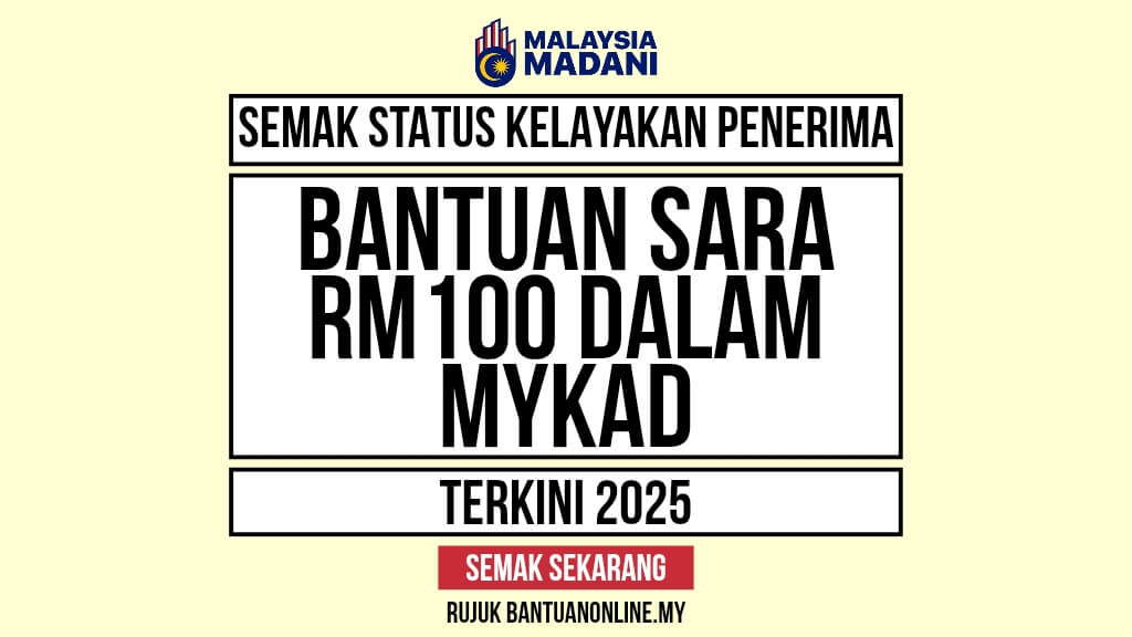 SARA SEMAK RM100 2025