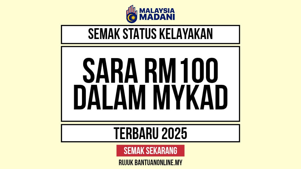 SARA RM100 SEMAK STATUS KELAYAKAN