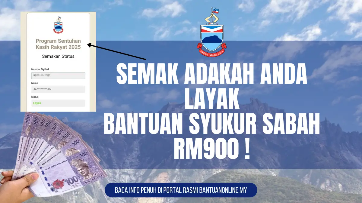 BANTUAN SABAH 900 2025