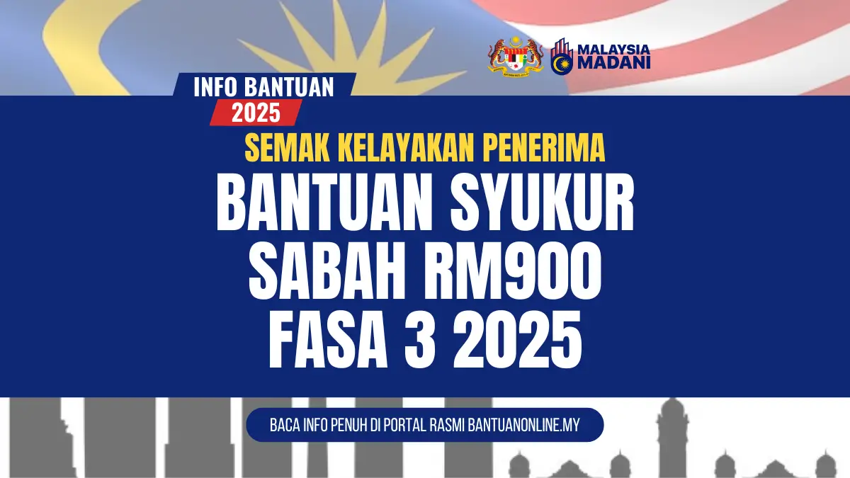 BANTUAN SABAH 900 2025