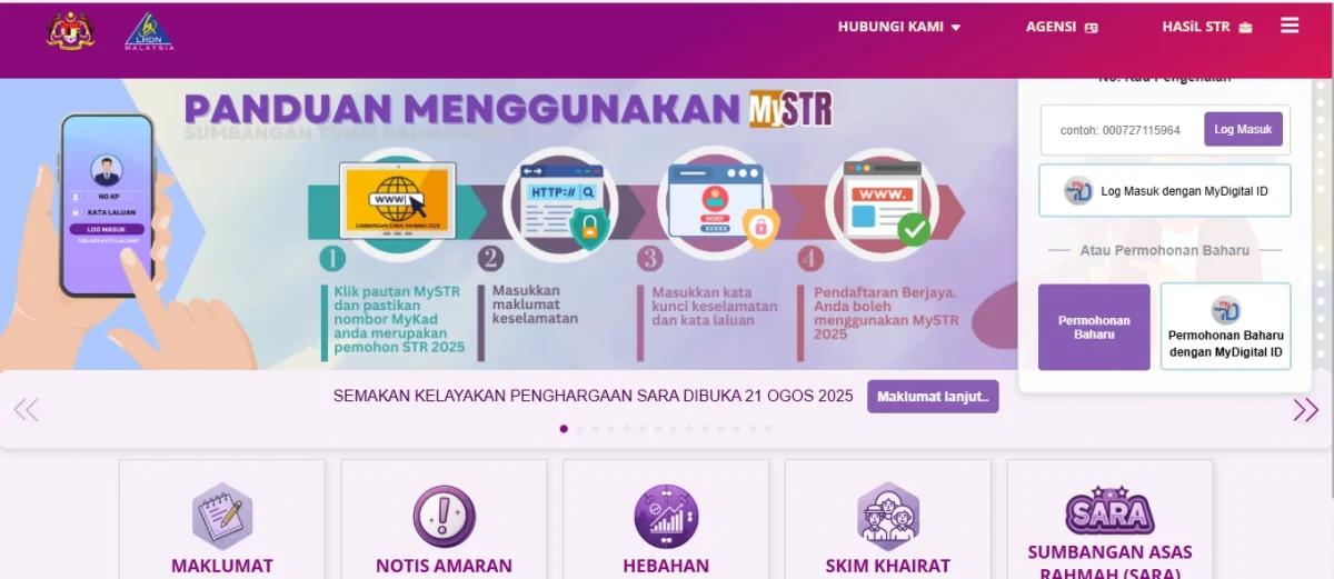SEMAKAN BAYARAN STR FASA 4