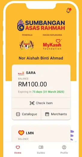 SEMAKAN DUIT MYKASIH