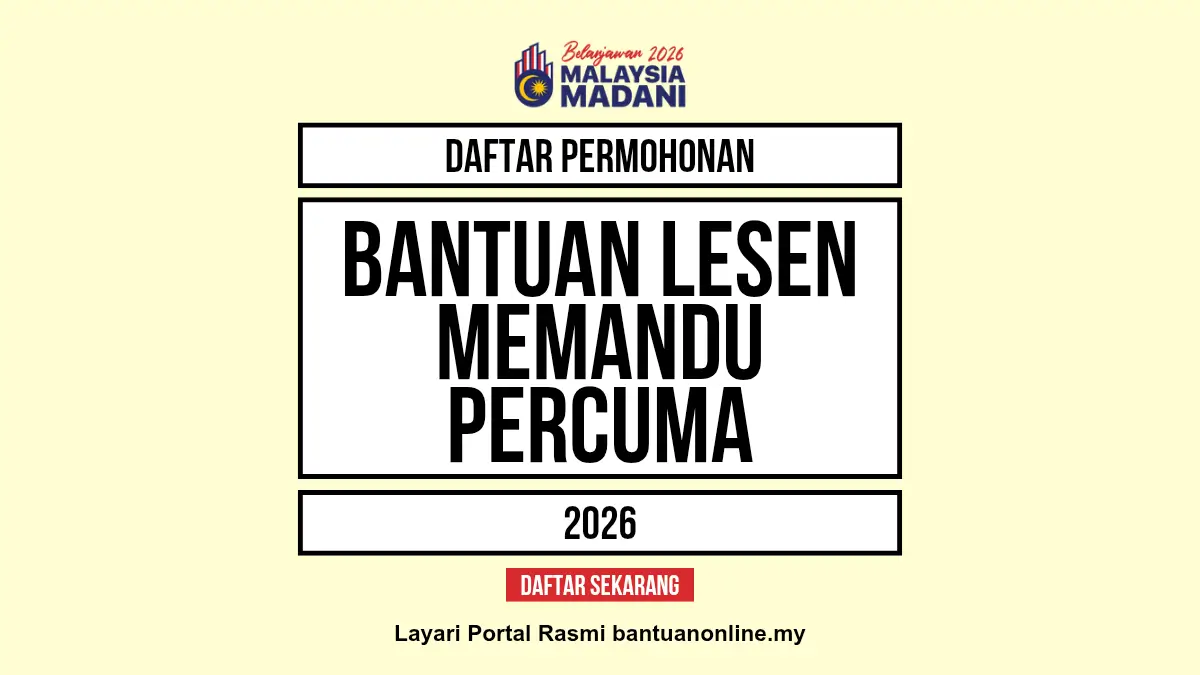 BANTUAN LESEN PERCUMA 2026