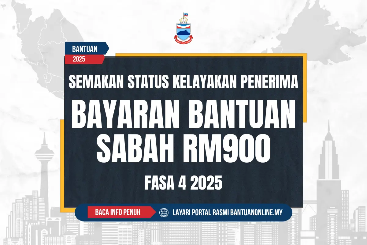 BAYARAN BANTUAN SABAH RM900