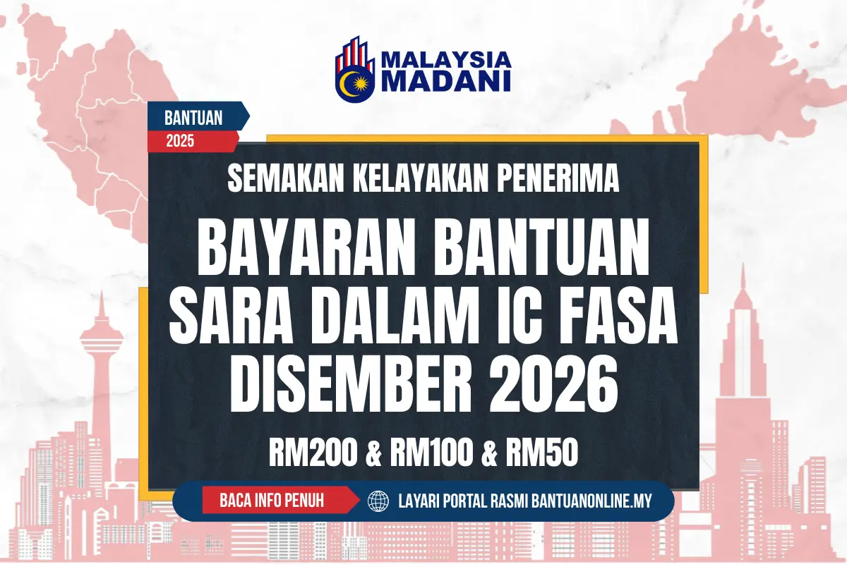BAYARAN BANTUAN SARA DALAM IC FASA DISEMBER 2025
