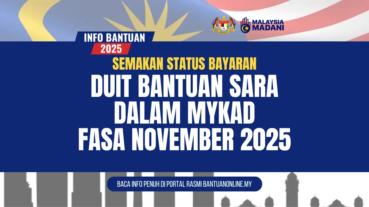 BAYARAN DUIT SARA DALAM MYKAD FASA NOVEMBER 2025