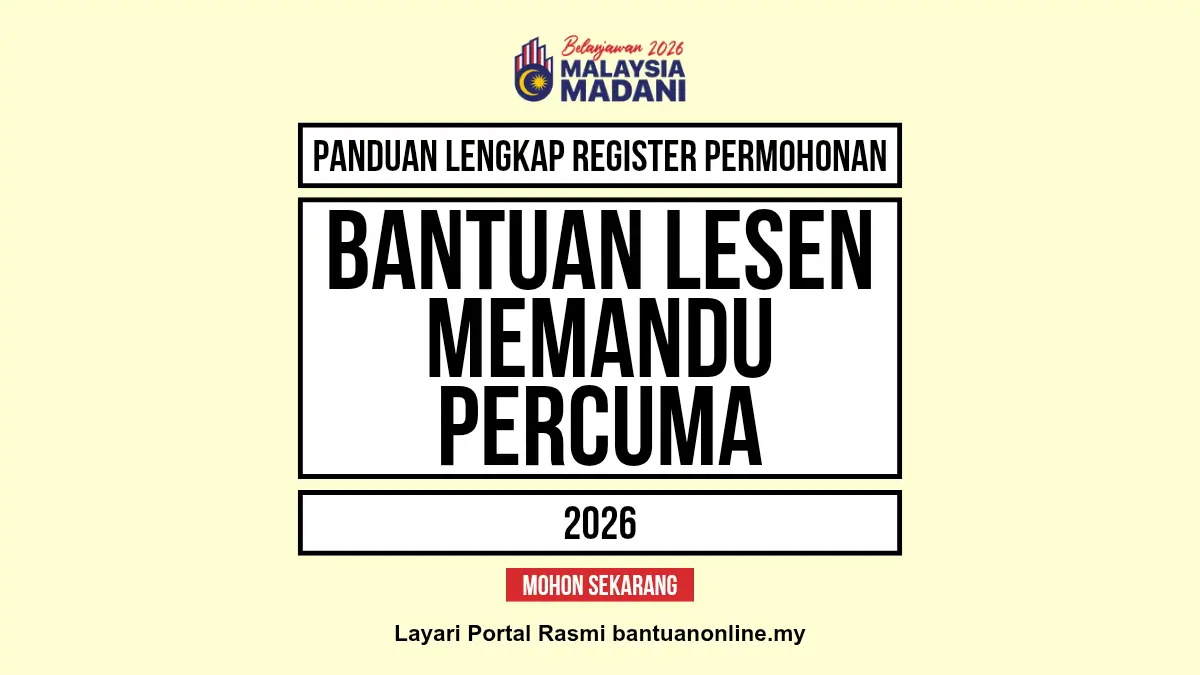 PENDAFTARAN LESEN PERCUMA 2026