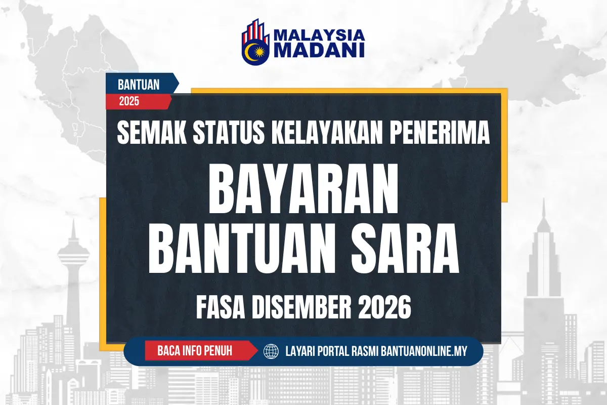 SEMAK BAYARAN BANTUAN SARA FASA DISEMBER 2025
