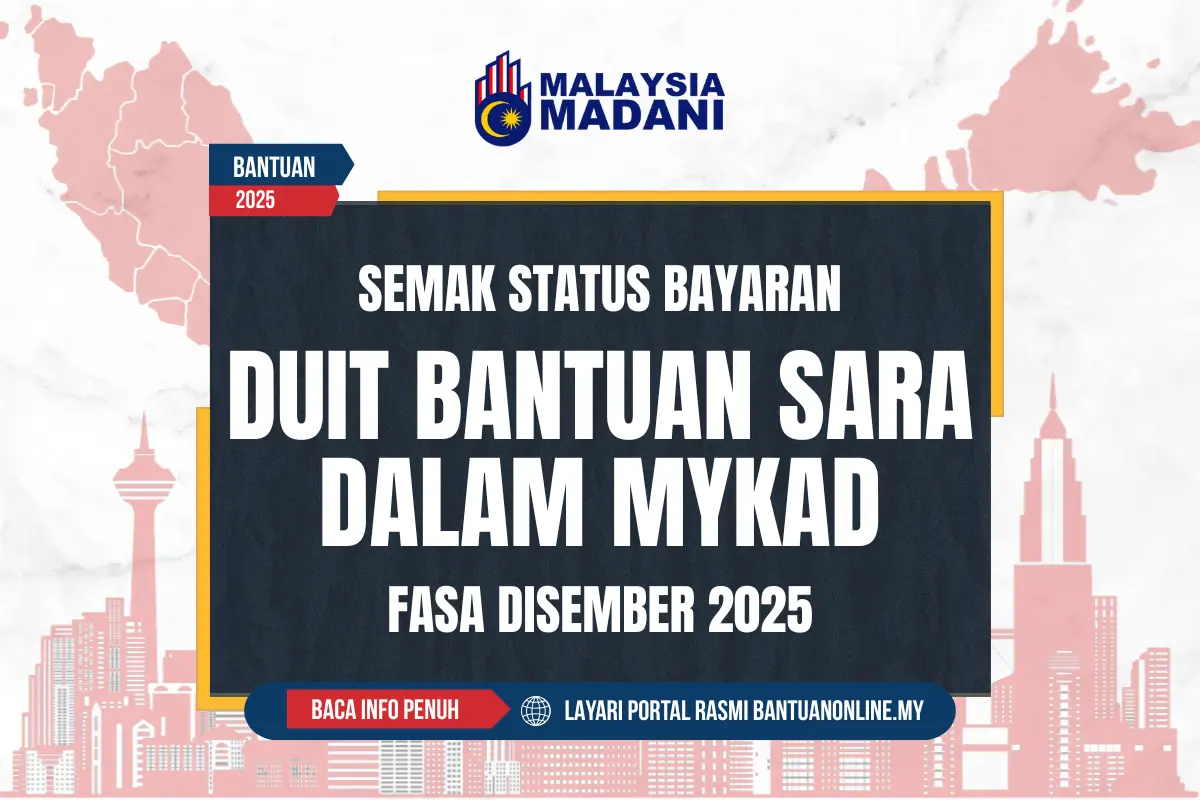 SEMAK STATUS BAYARAN DUIT SARA DALAM MYKAD