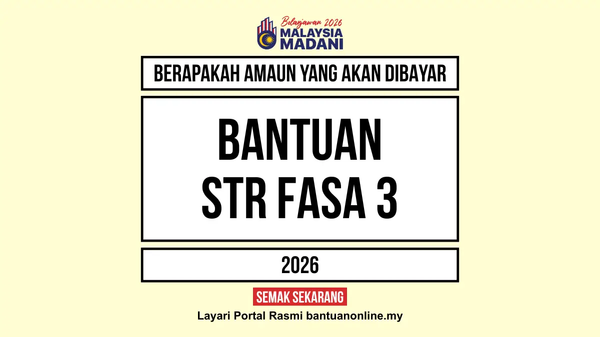 AMAUN BANTUAN STR YANG DIBAYAR 2026