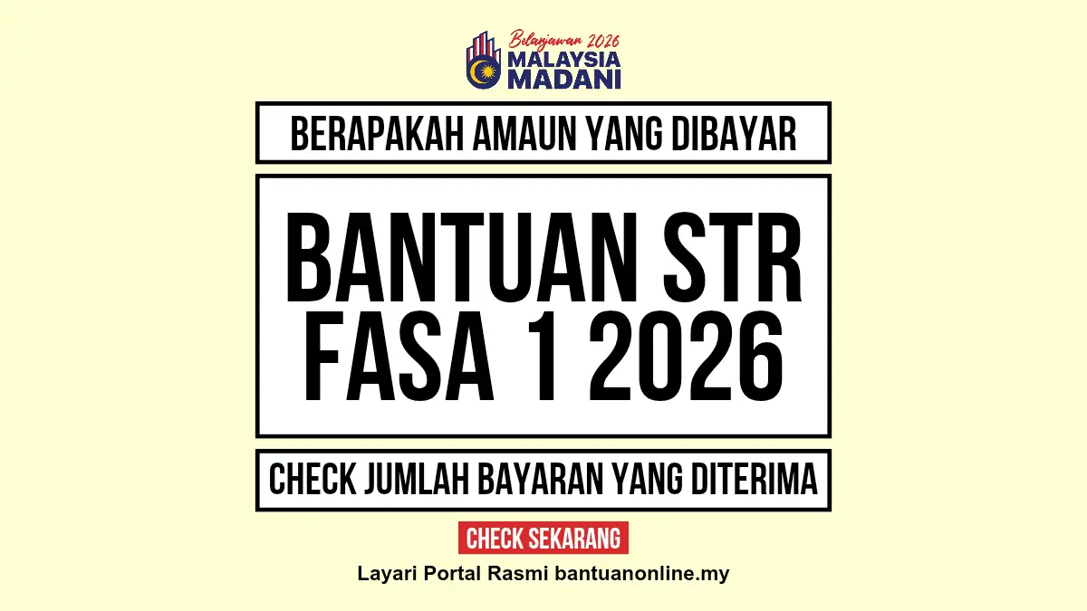 AMAUN BANTUAN TUNAI STR DIBAYAR 2026
