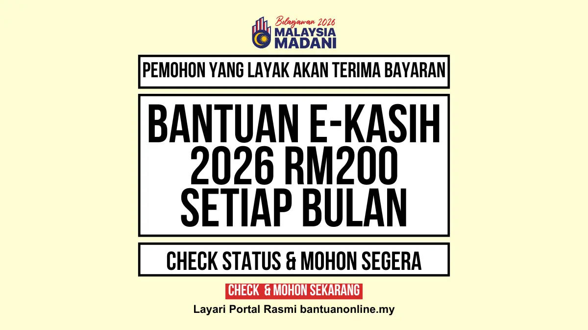 BANTUAN EKASIH RM200 2026