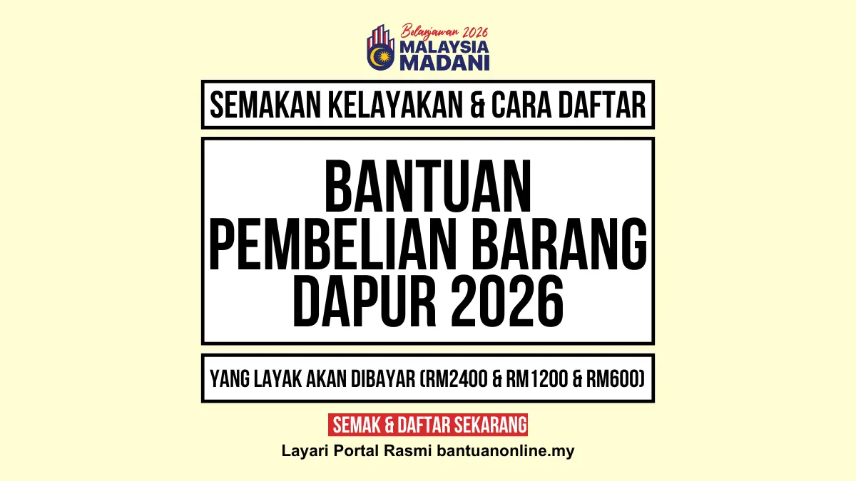 BANTUAN PEMBELIAN BARANG DAPUR 2026