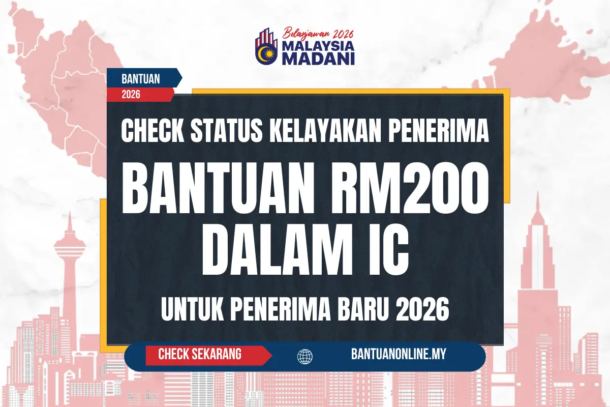 BANTUAN RM200 IC 2026