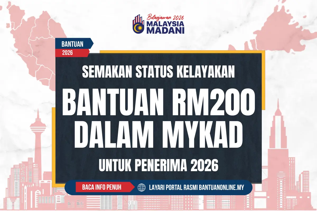 BANTUAN RM200 MYKAD 2026