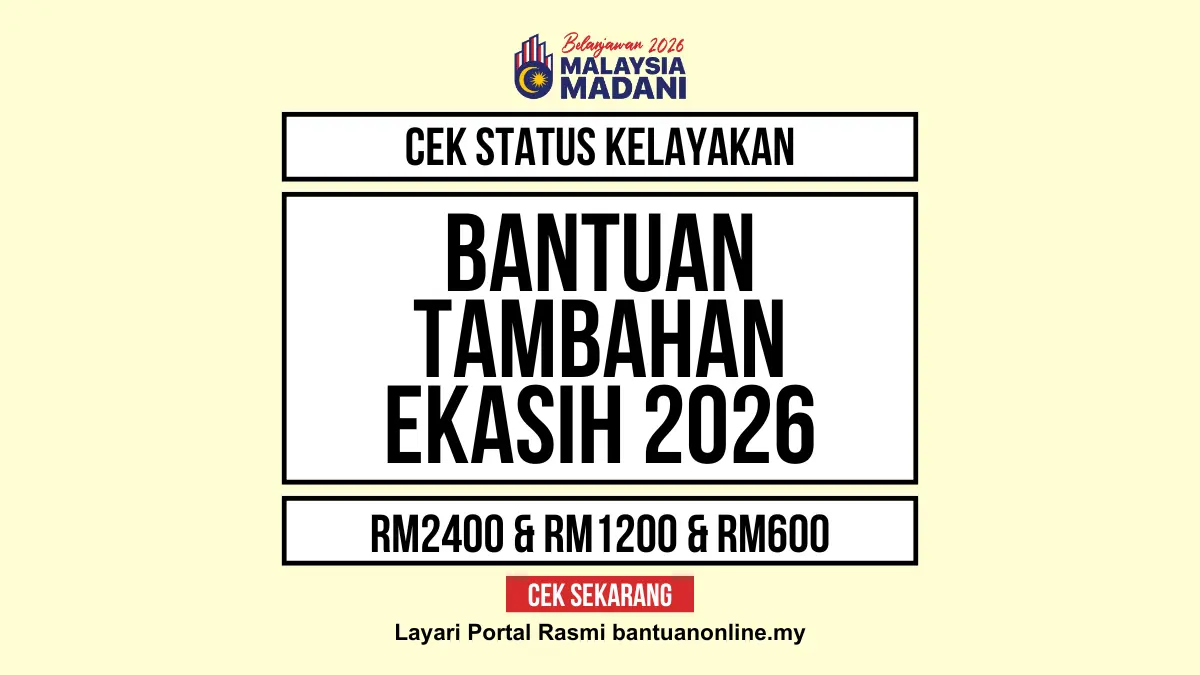 BANTUAN TAMBAHAN MYKASIH 2026