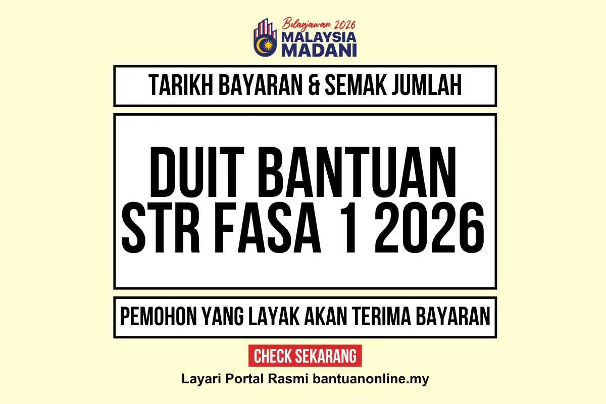 BAYARAN BANTUAN STR 2026