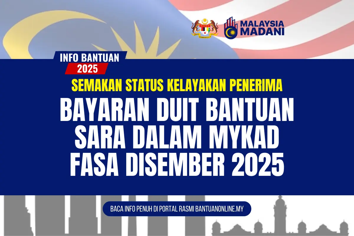 BAYARAN DUIT SARA DALAM MYKAD FASA DISEMBER 2025