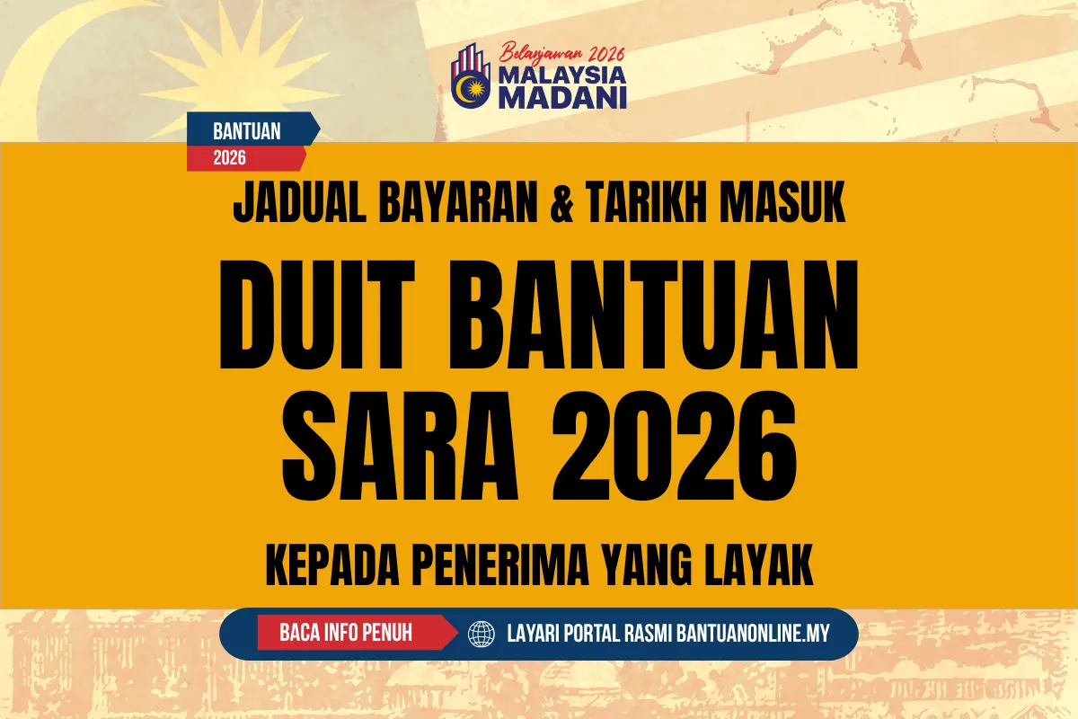 JADUAL BAYARAN SARA 2026