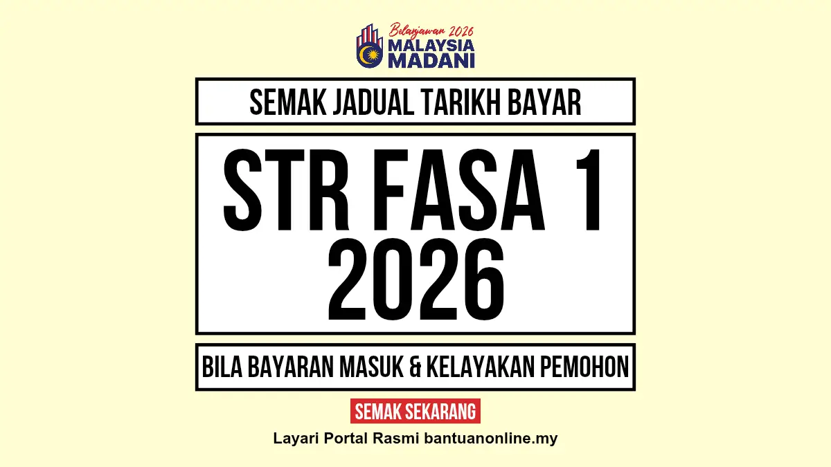 JADUAL TARIKH BAYAR STR 2026