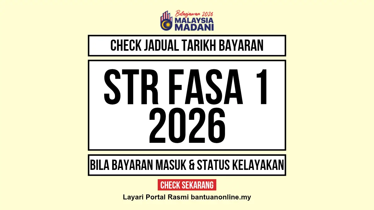 JADUAL TARIKH BAYARAN STR 2026