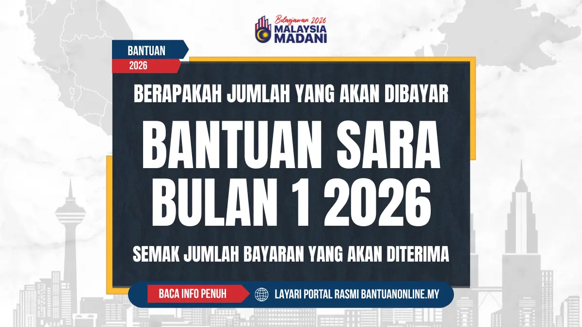 JUMLAH BANTUAN SARA YANG DIBAYAR 2026