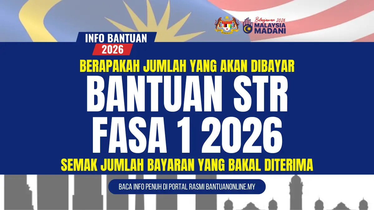 JUMLAH BANTUAN STR 2026 DIBAYAR KEPADA PENERIMA