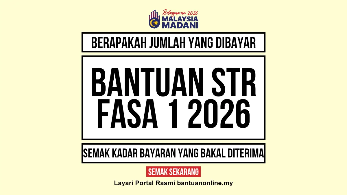 JUMLAH BANTUAN STR DIBAYAR
