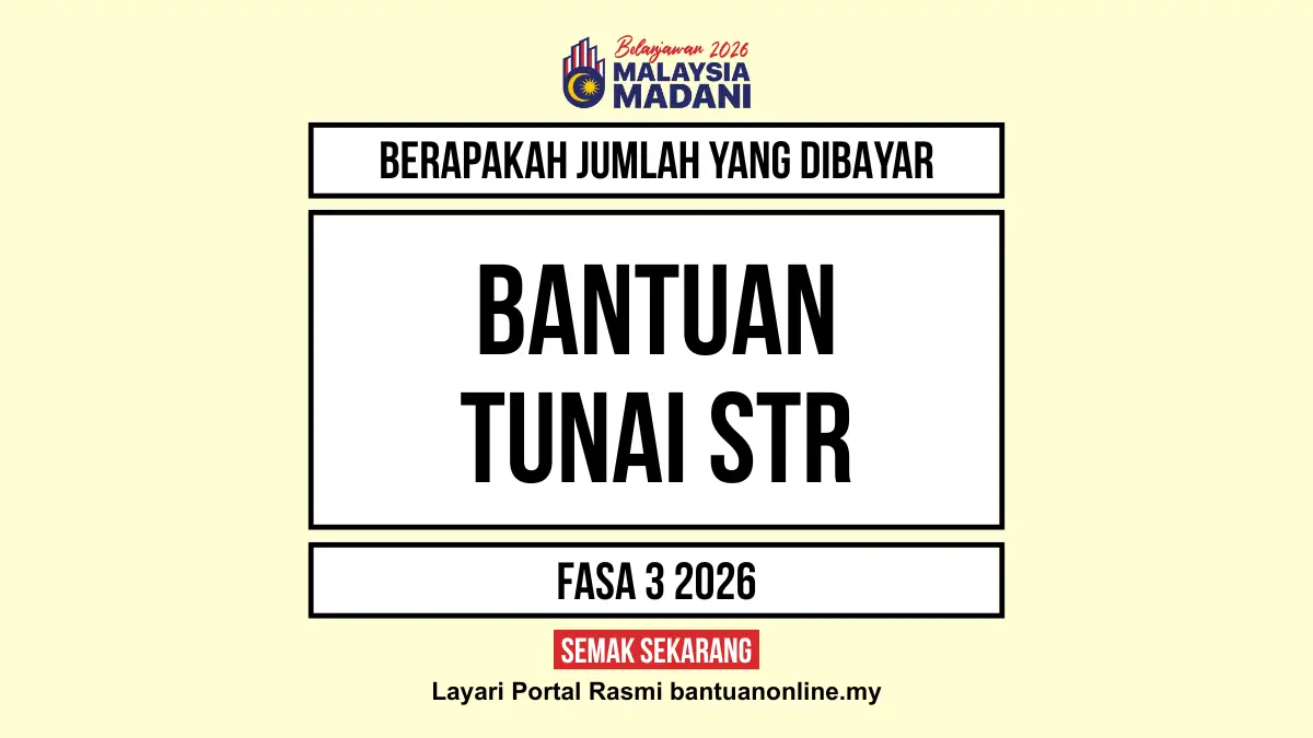 JUMLAH BANTUAN TUNAI STR YANG DIBAYAR 2026