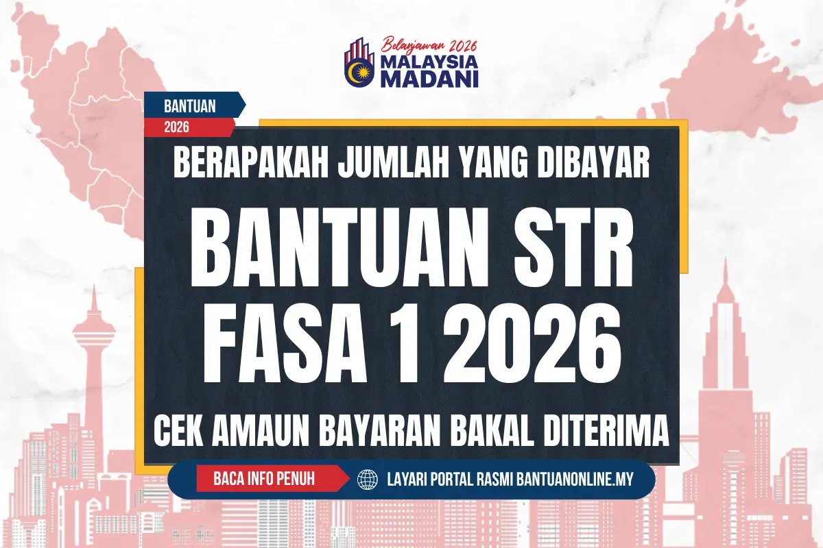 JUMLAH DUIT BANTUAN TUNAI RAHMAH STR DIBAYAR 2026