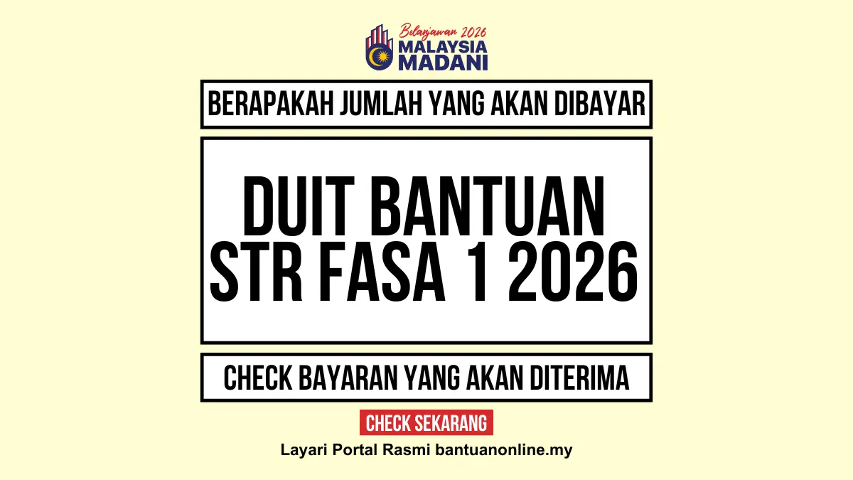 JUMLAH DUIT STR YANG DIBAYAR 2026