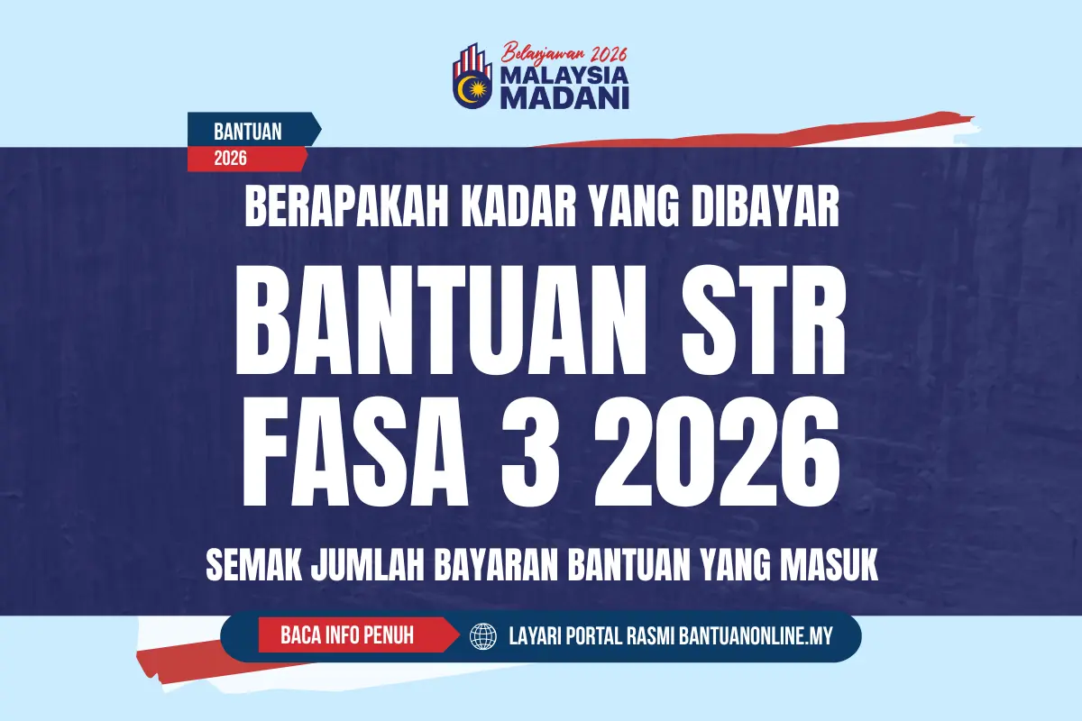 KADAR BANTUAN STR DIBAYAR