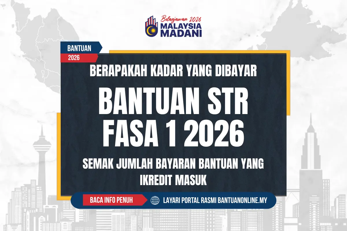 KADAR BANTUAN STR DIBAYAR 2026