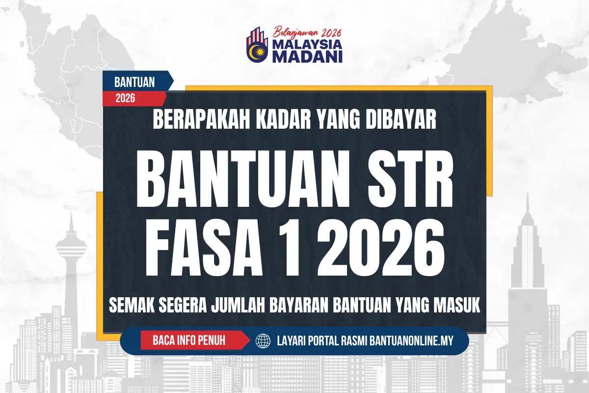 KADAR BANTUAN STR DIBAYAR