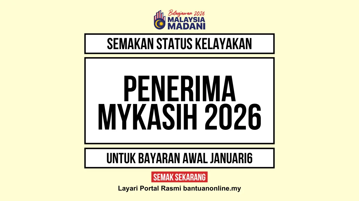 MYKASIH 2026 SEMAKAN STATUS