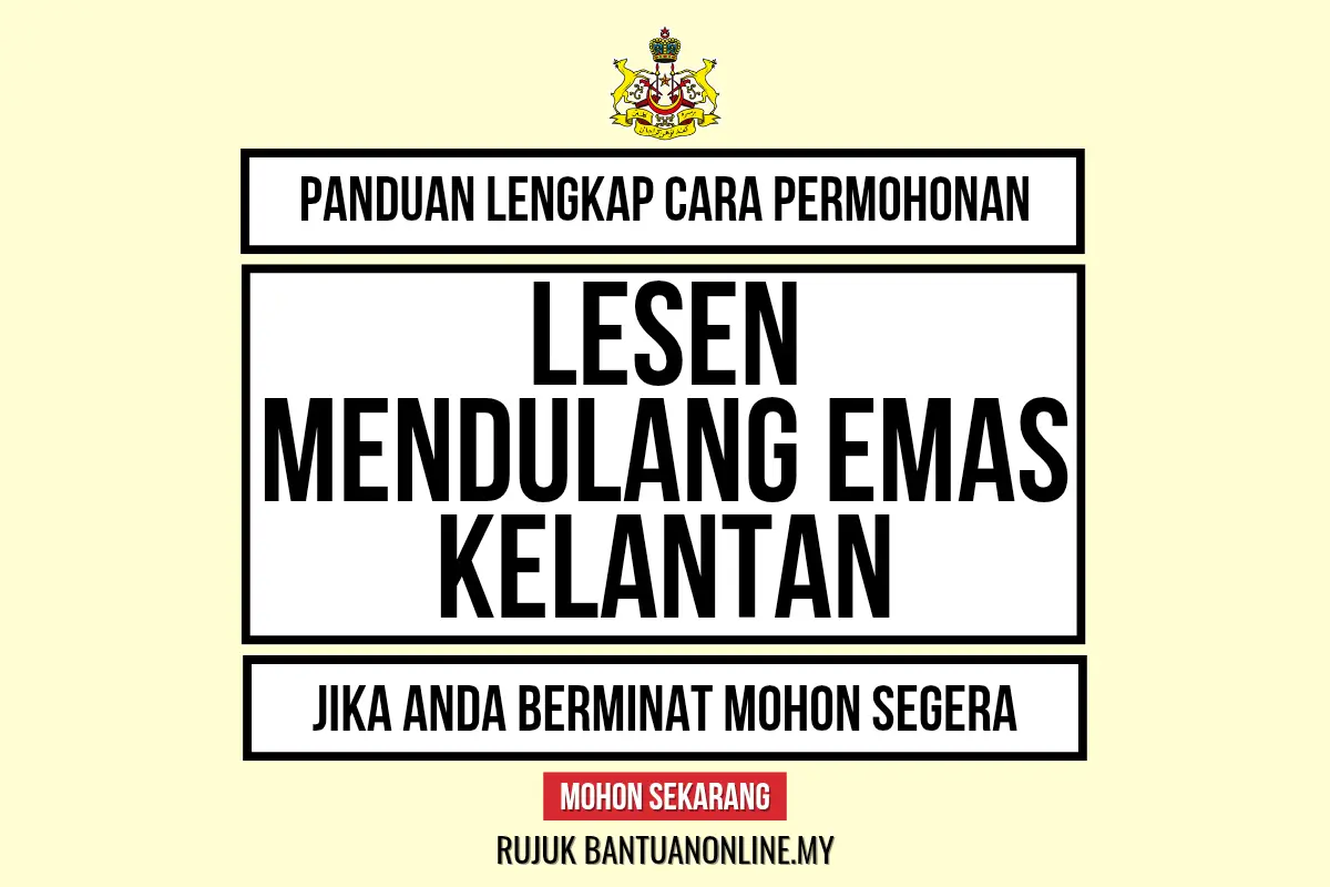 PERMOHONAN LESEN MENDULANG EMAS