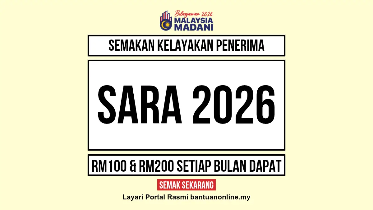 SARA 2026 SEMAKAN KELAYAKAN