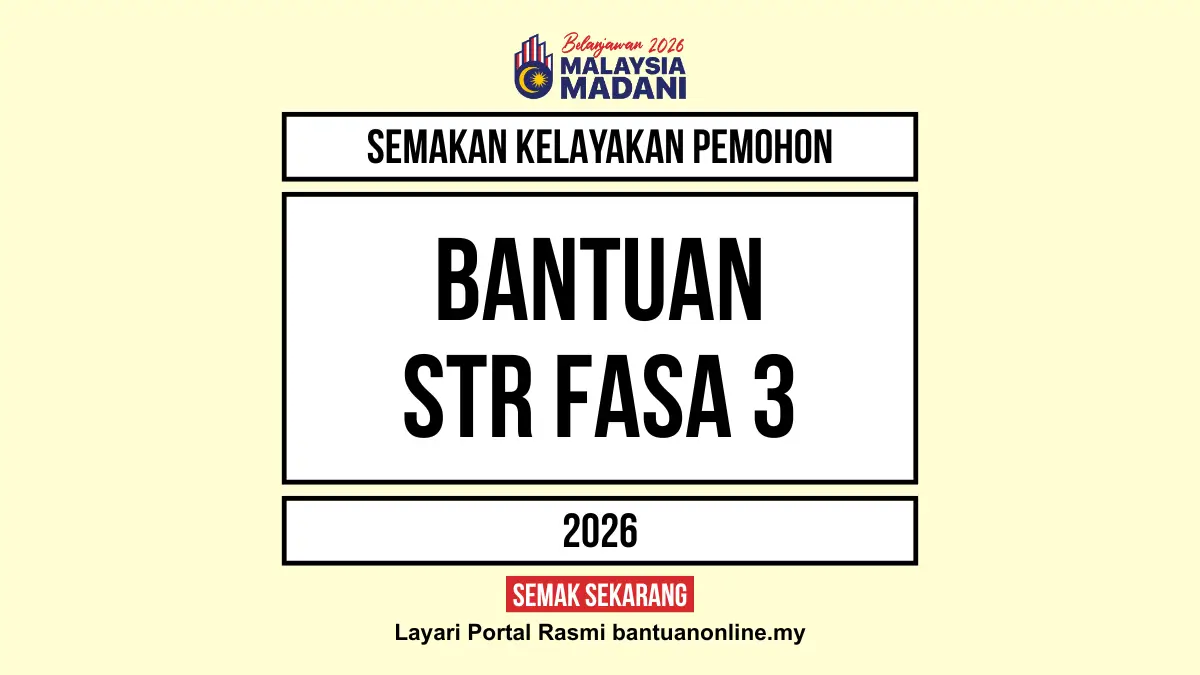 SEMAKAN KELAYAKAN PEMOHON BANTUAN STR 2026