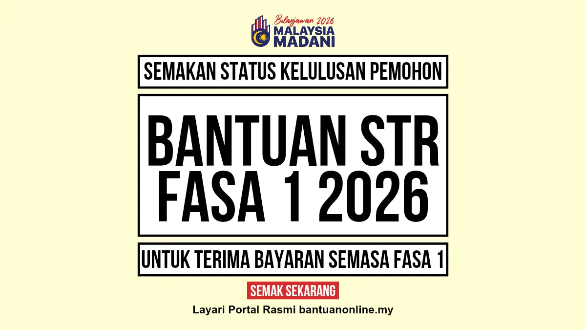 SEMAKAN KELULUSAN PEMOHON BANTUAN MYSTR 2026
