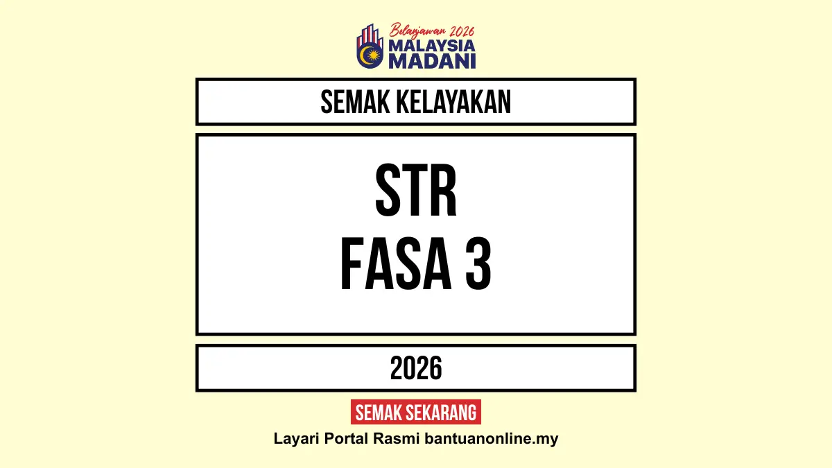 STR 2026 SEMAKAN STATUS