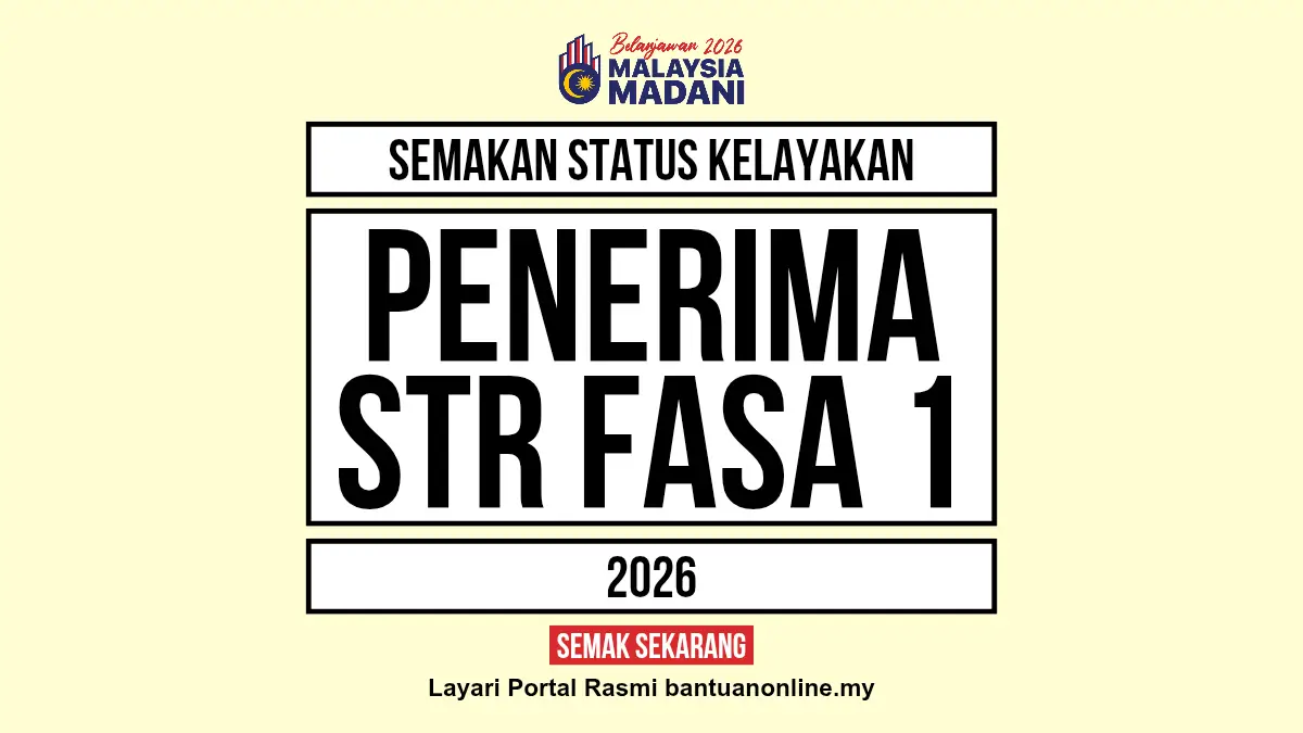 STR 2026 SEMAKAN STATUS