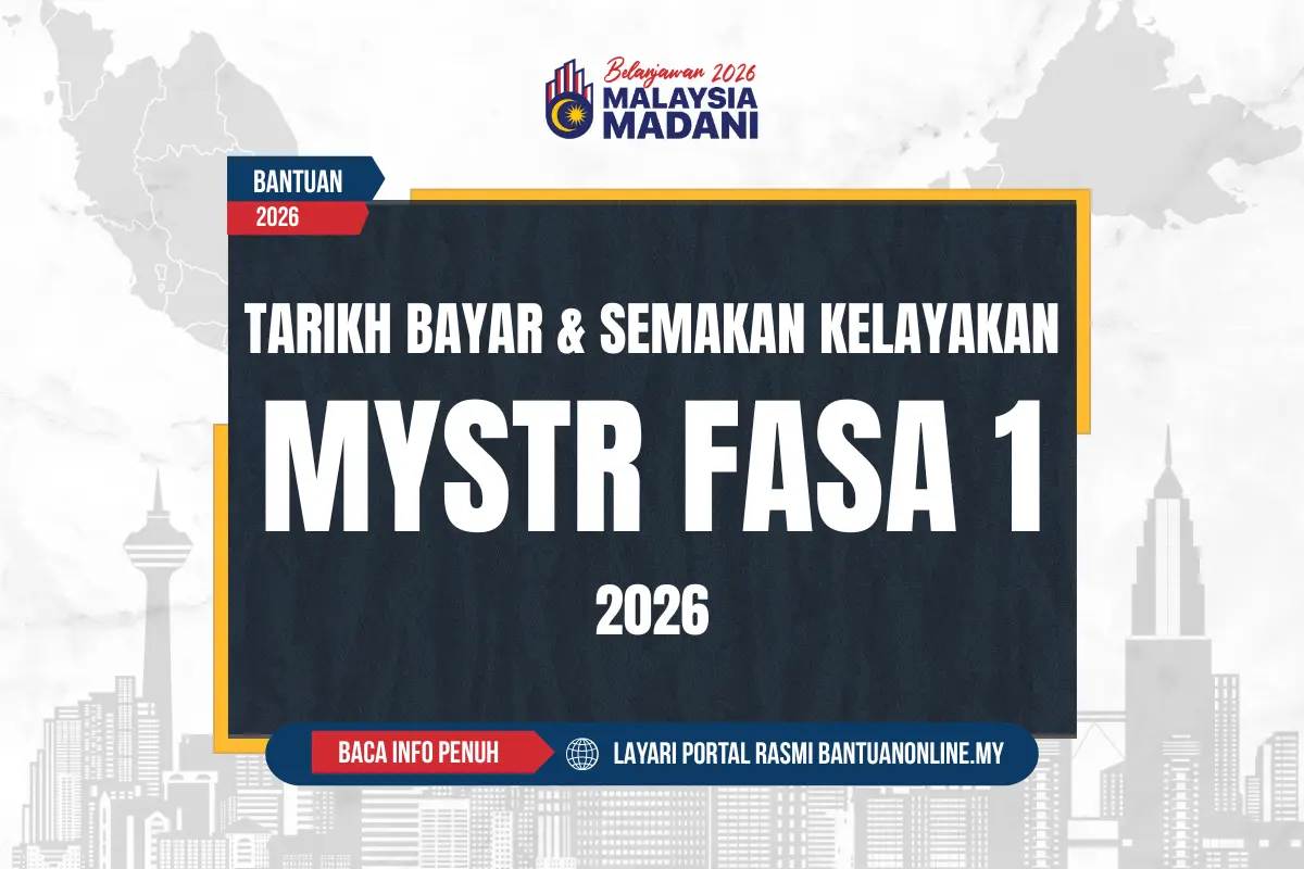 TARIKH BAYAR BANTUAN MYSTR 2026