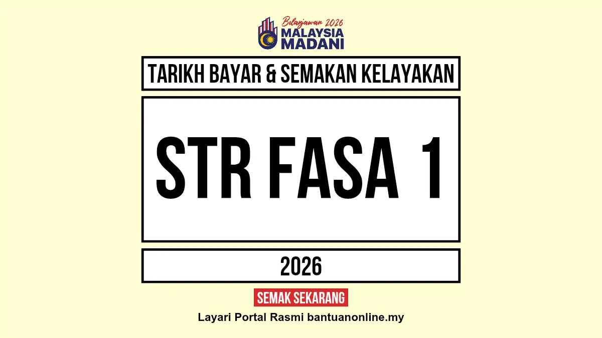 TARIKH BAYAR DUIT STR 2026