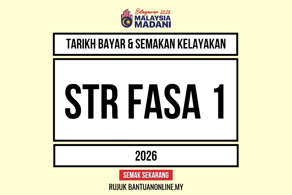 TARIKH BAYAR STR 2026