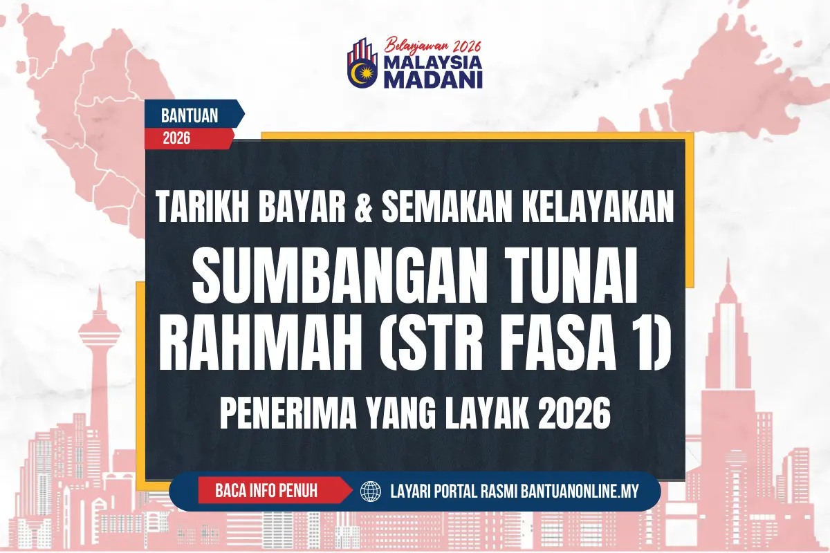TARIKH BAYAR SUMBANGAN TUNAI RAHMAH 2026
